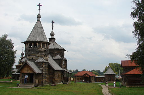 Voskresenskaya Church from Patakino Village. End of XVIII Century. By Mikhail Bessonov/Wikimedia Commons