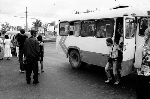 Regional Bus in Ulan-Ude - photo by Thomas Claveirole/ flickr.com/photos/thomasclaveirole/4887972067
