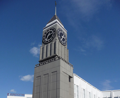 Clock Tower in Krasnoyarsk, Siberia - photo by MaxBioHazard/ Wikipedia