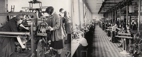 Textile production in Ivanovo in 1920s