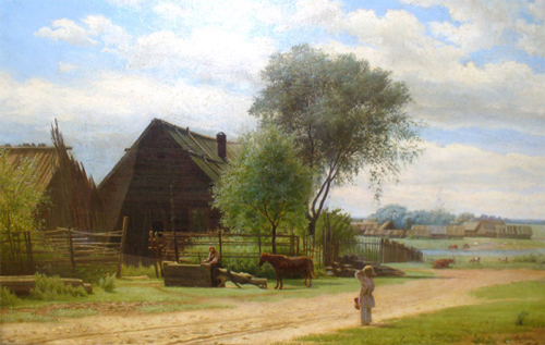 Klodt M.K. Russian Village, 1867/Wikimedia Commons