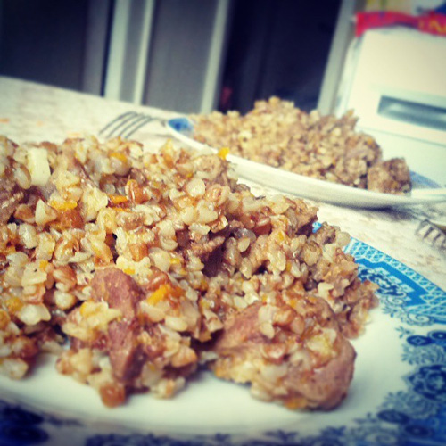 Buckwheat with meat