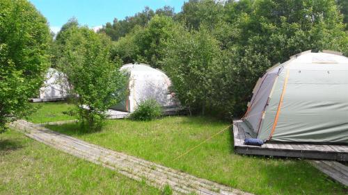 Camping accommodation at Nikola Lenivets