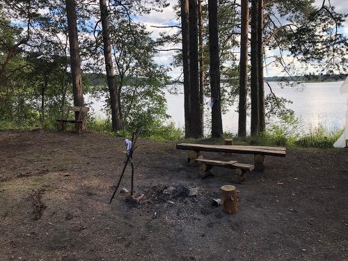 Camping site at Korobozha lake