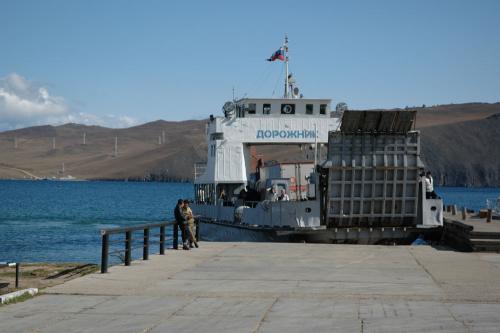 A ferry to Olkhon island