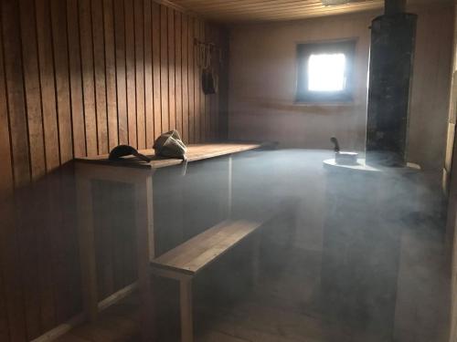 Russian sauna banya at Gorneshno Spa