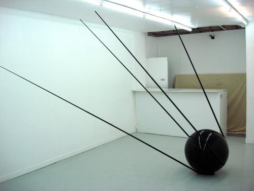 Adam Vackar, “Sputnik Black” 2006, Resine & Mercedes black paint photo by Sergio Calleja - flickr.com/photos/scalleja/