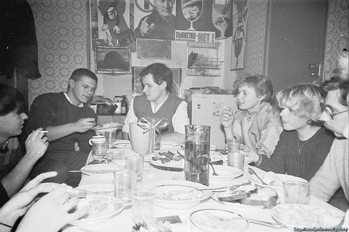 Student party in Moscow in the 80s