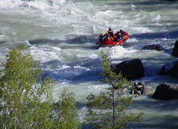 rafting at Altai mountain rivers