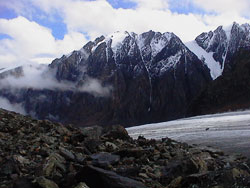 Aktru glacier Altay mountains