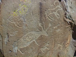 Ancient carvings at Altay